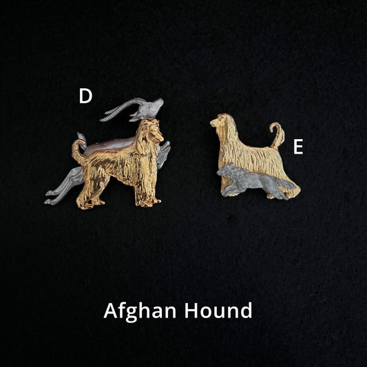 Afghan Hound - Brooches, Showclips & Tiebars