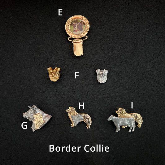 Border Collie - Brooches, Showclips & Tiebars