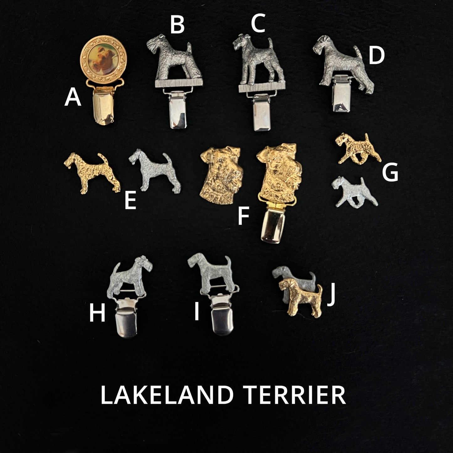 Lakeland Terrier - Brooches, Showclips & Tiebars