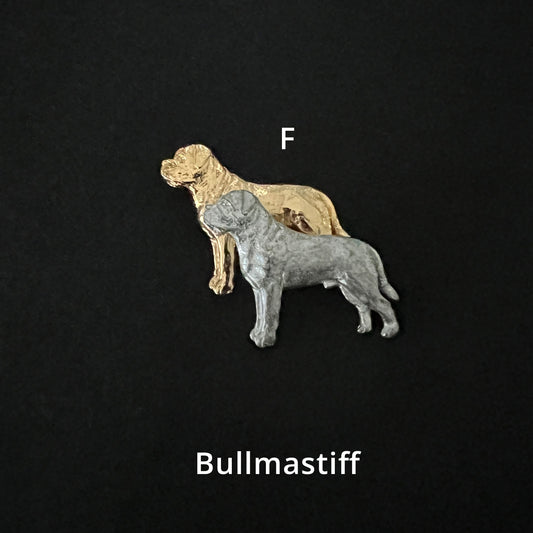 Bullmastiff - Brooches, Showclips & Tiebars