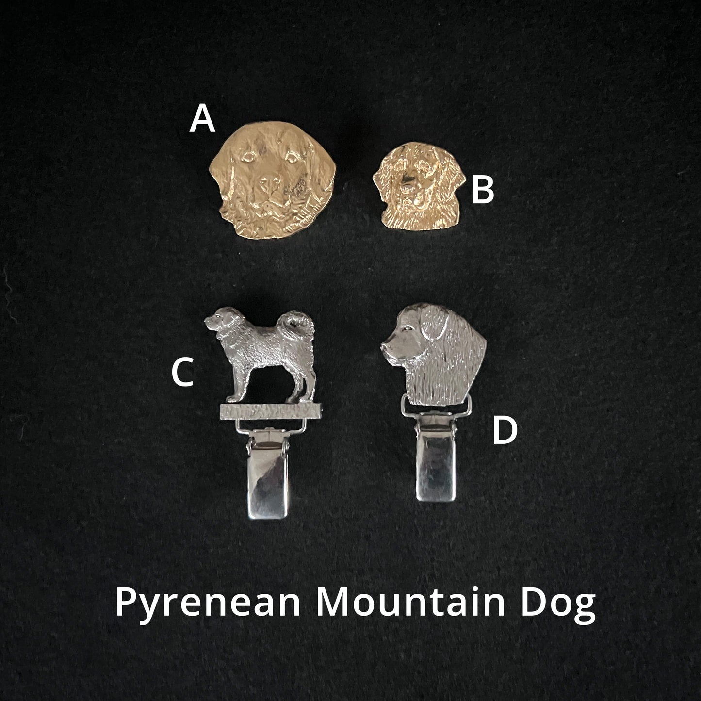 Pyrenean Mountain Dog - Brooches, Showclips & Tiebars