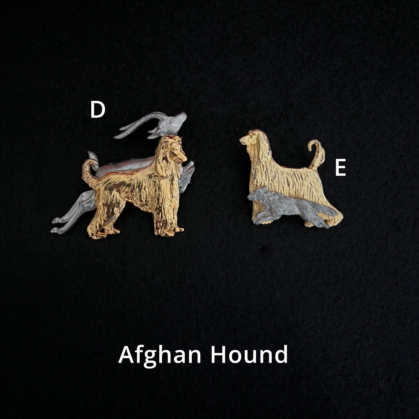 Afghan Hound - Brooches, Showclips & Tiebars