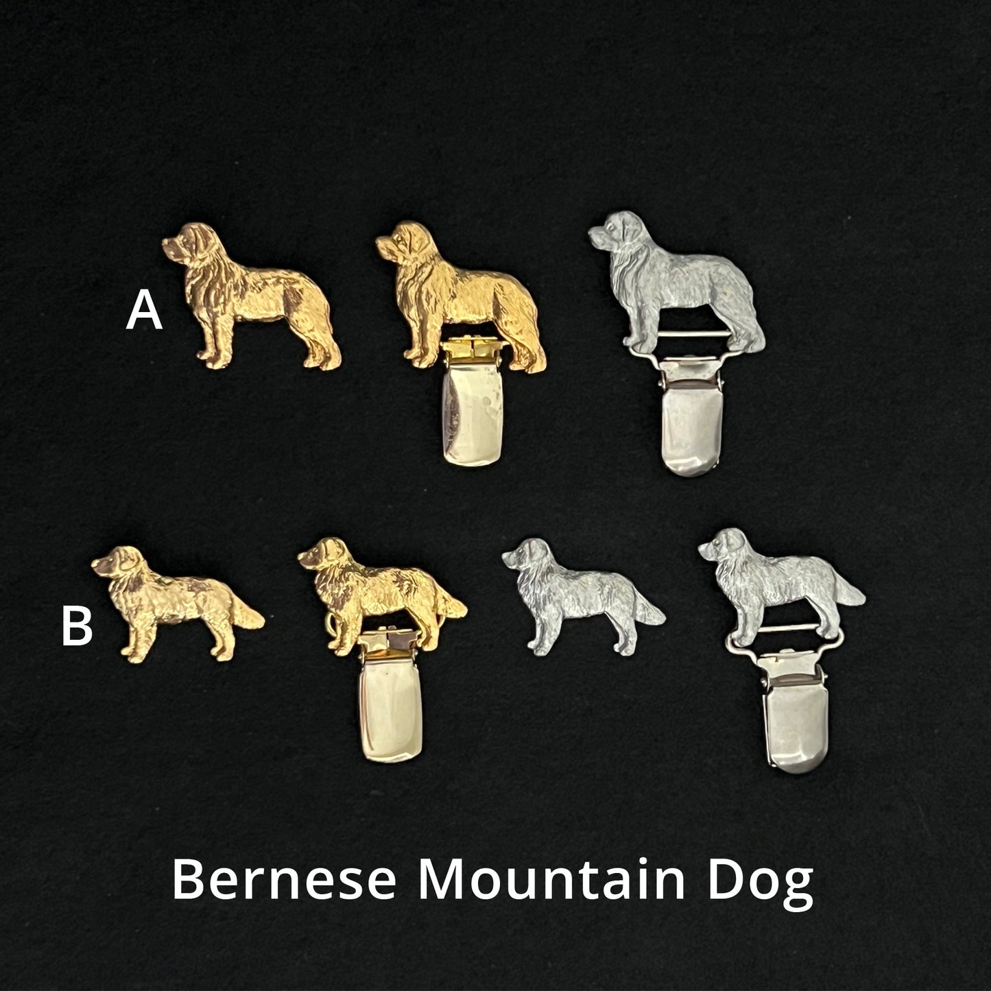 Bernese Mountain Dog - Brooches, Showclips & Tiebars