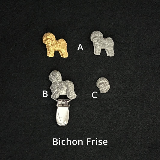 Bichon Frise - Brooches, Showclips & Tiebars
