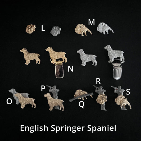 English Springer Spaniel - Brooches, Showclips & Tiebars