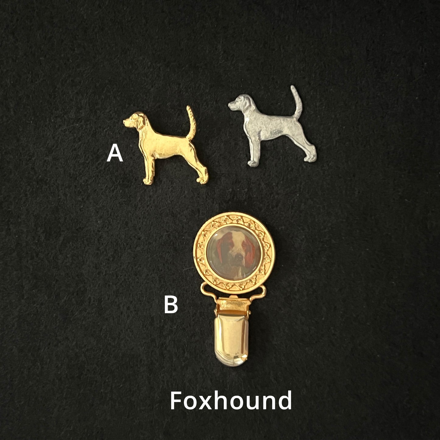 Foxhound - Brooches, Showclips & Tiebars