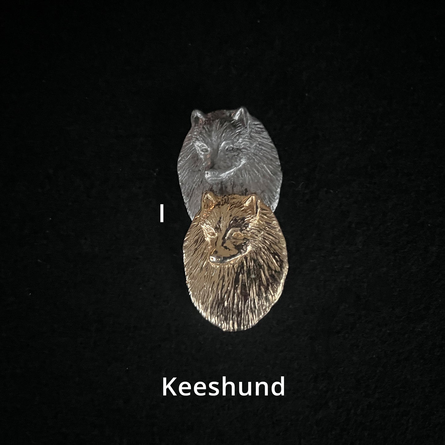 Keeshond - Brooches, Showclips & Tiebars