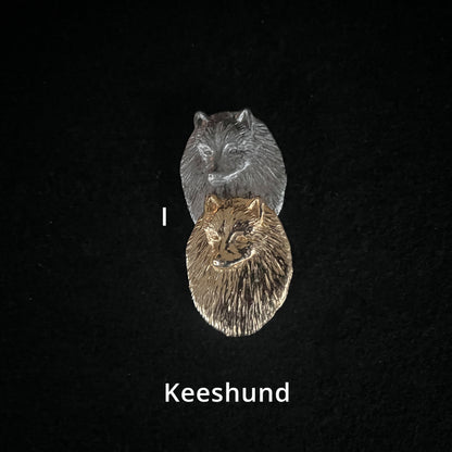 Keeshond - Brooches, Showclips & Tiebars