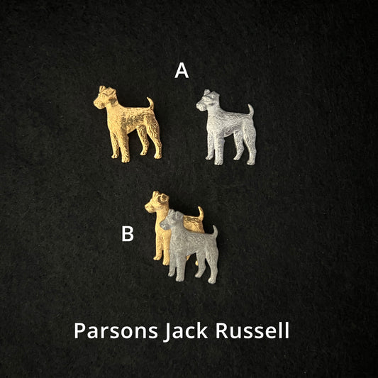 Parsons Russell Terrier - Brooches, Showclips & Tiebars