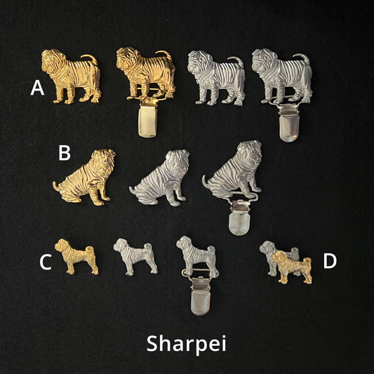 Sharpei - Brooches, Showclips & Tiebars