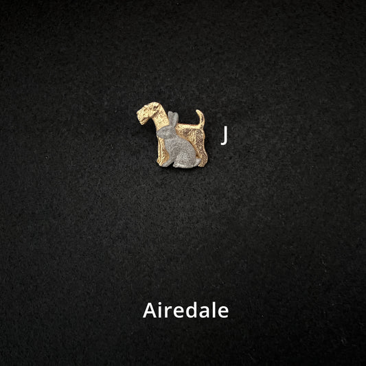 Airedale - Brooches, Showclips & Tiebars