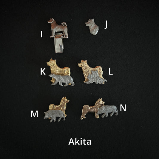 Akita - Brooches, Showclips & Tiebars