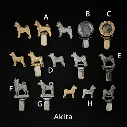 Akita - Brooches, Showclips & Tiebars