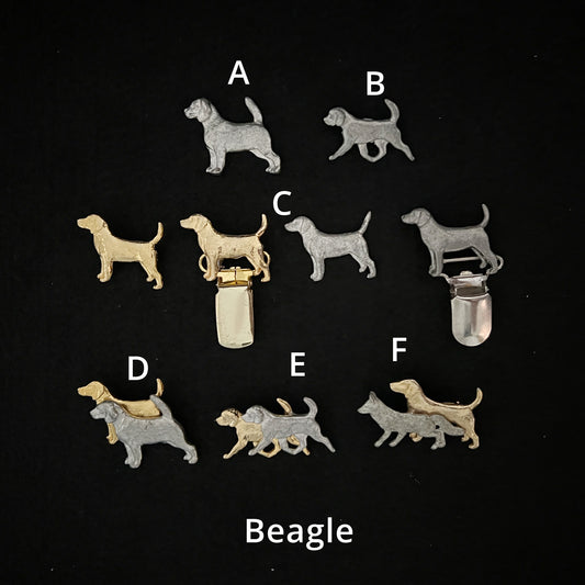Beagle - Brooches, Showclips & Tiebars