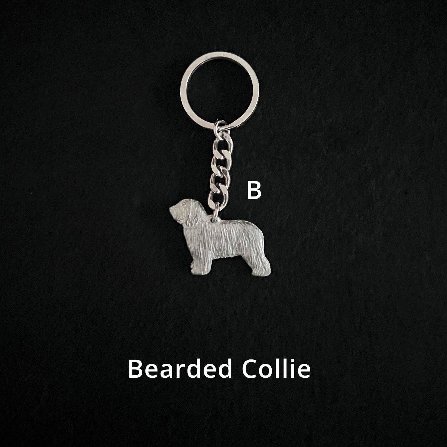 Bearded Collie - Keyrings