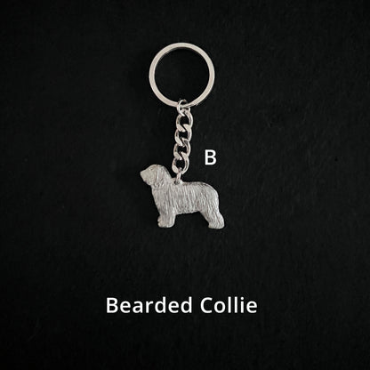 Bearded Collie - Keyrings