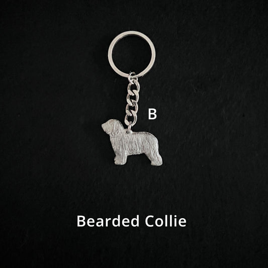 Bearded Collie - Keyrings