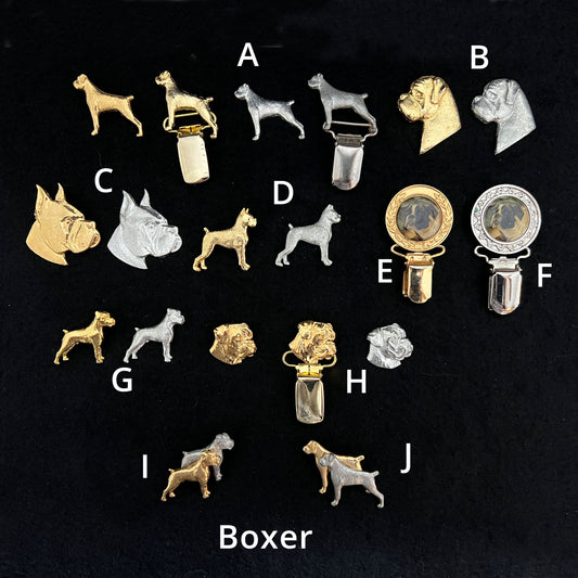Boxer - Brooches, Showclips & Tiebars