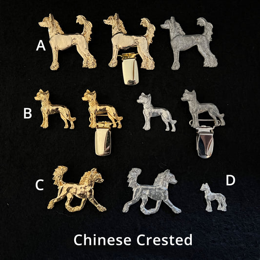 Chinese Crested - Brooches, Showclips & Tiebars
