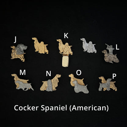 Cocker Spaniel (American) - Brooches, Showclips & Tiebars