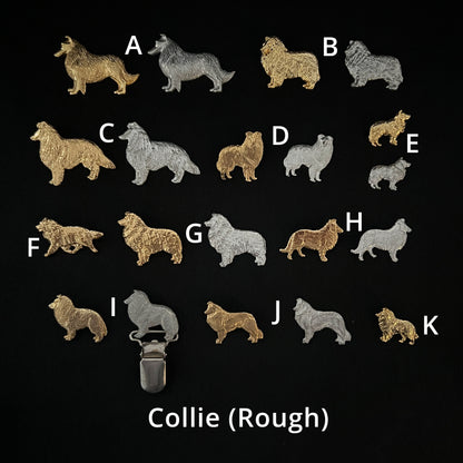 Collie (Rough) - Brooches, Showclips & Tiebars
