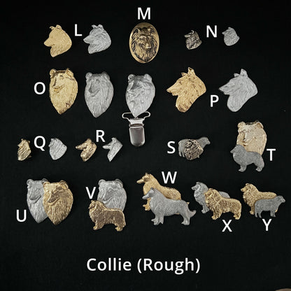 Collie (Rough) - Brooches, Showclips & Tiebars