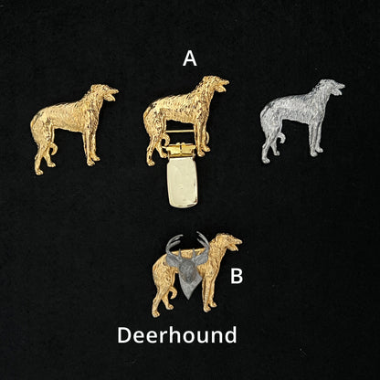 Deerhound - Brooches, Showclips & Tiebars