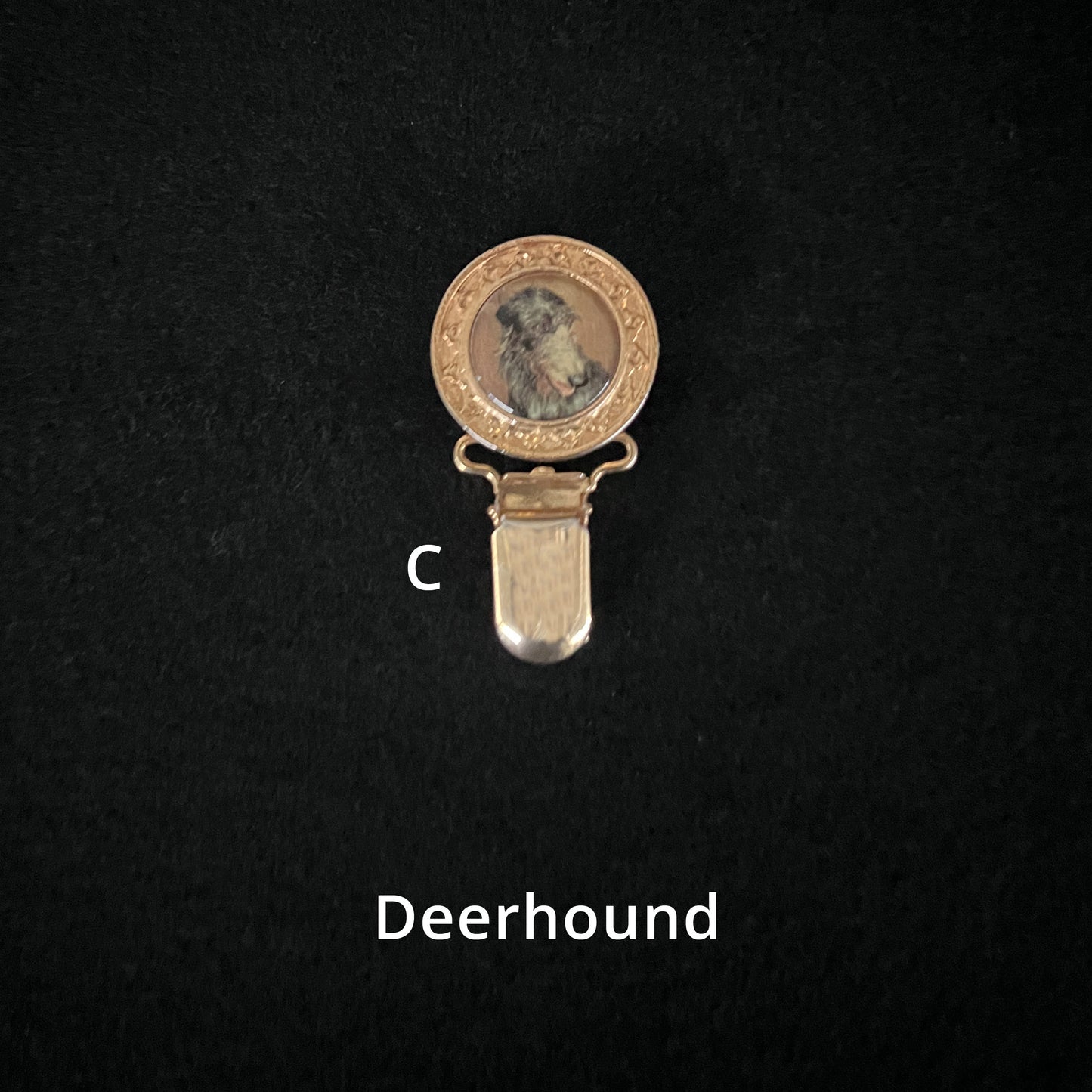 Deerhound - Brooches, Showclips & Tiebars