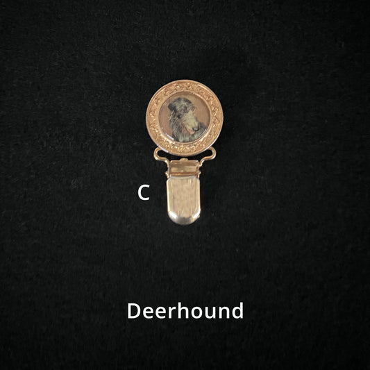 Deerhound - Brooches, Showclips & Tiebars