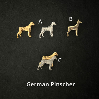 German Pinscher - Brooches, Showclips & Tiebars