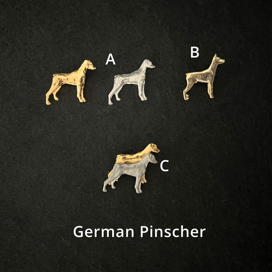 German Pinscher - Brooches, Showclips & Tiebars