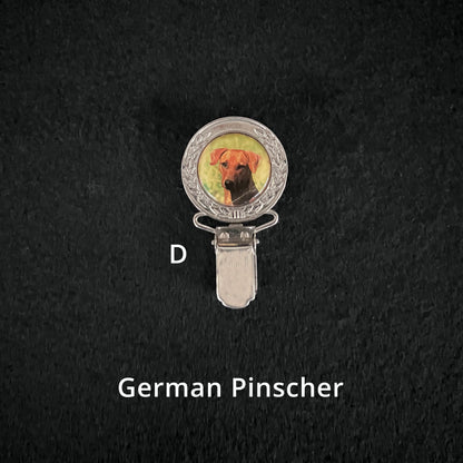 German Pinscher - Brooches, Showclips & Tiebars