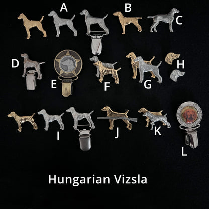 Hungarian Vizsla - Brooches, Showclips & Tiebars