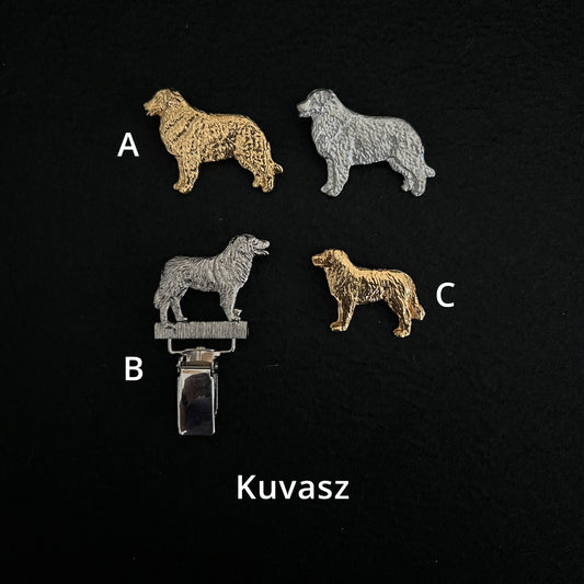 Kuvasz - Brooches, Showclips & Tiebars