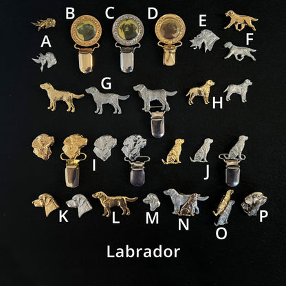 Labrador Retriever - Brooches, Showclips & Tiebars