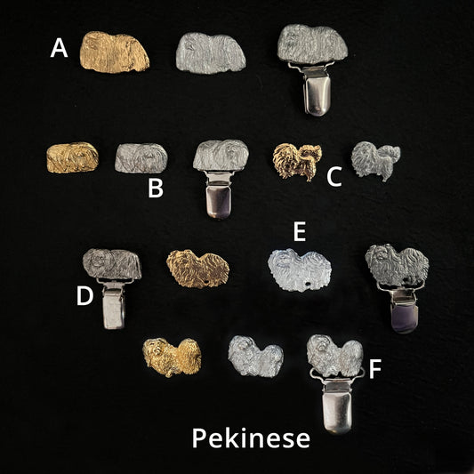 Pekinese -  Brooches, Showclips & Tiebars