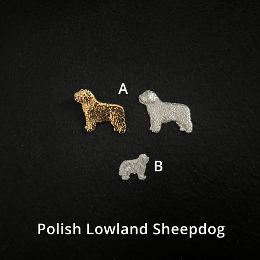 Polish Lowland Sheepdog - Brooches, Showclips & Tiebars