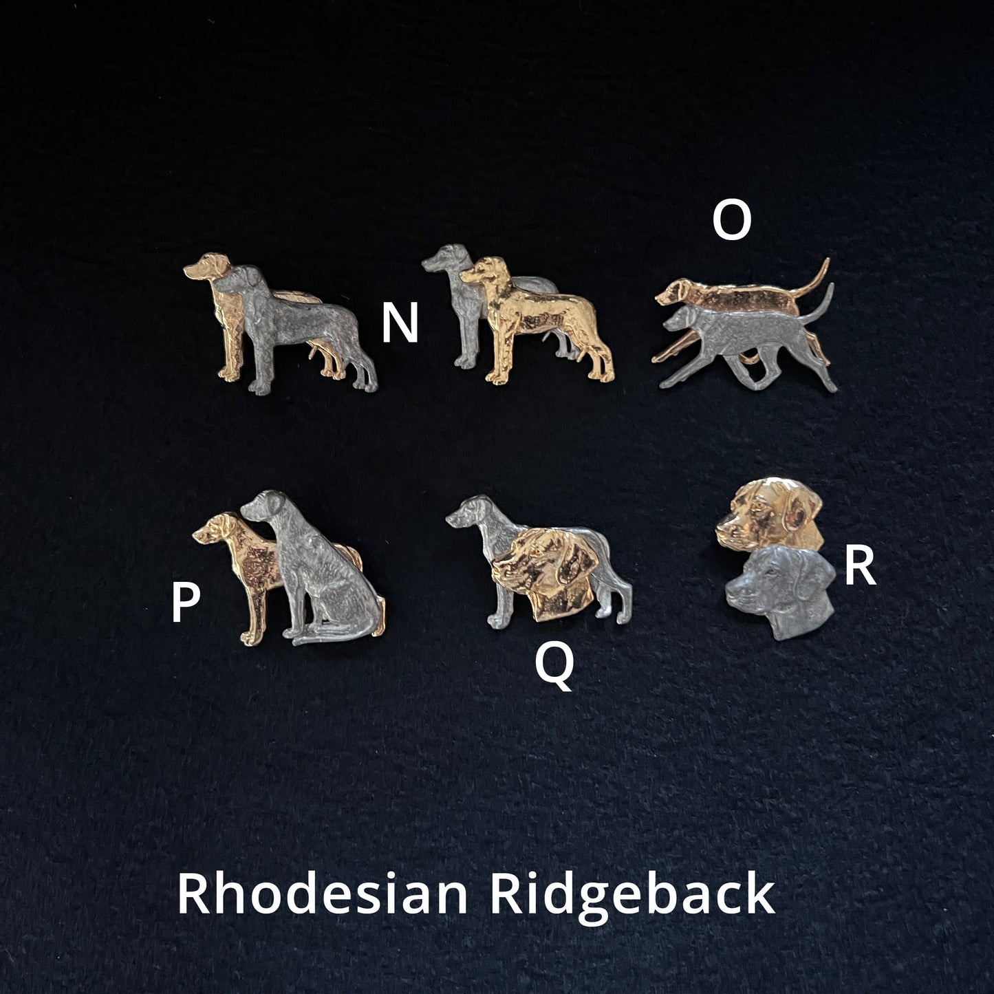 Rhodesian Ridgeback - Brooches, Showclips & Tiebars