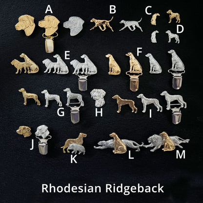 Rhodesian Ridgeback - Brooches, Showclips & Tiebars