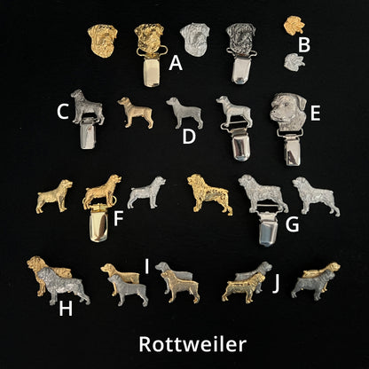 Rottweiler -  Brooches, Showclips & Tiebars