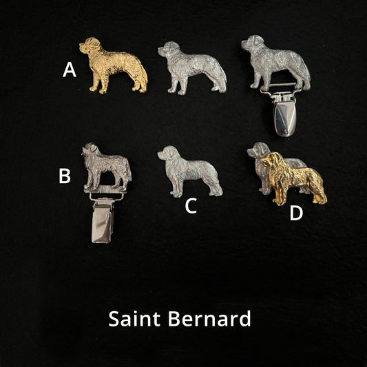 Saint Bernard - Brooches, Showclips & Tiebars