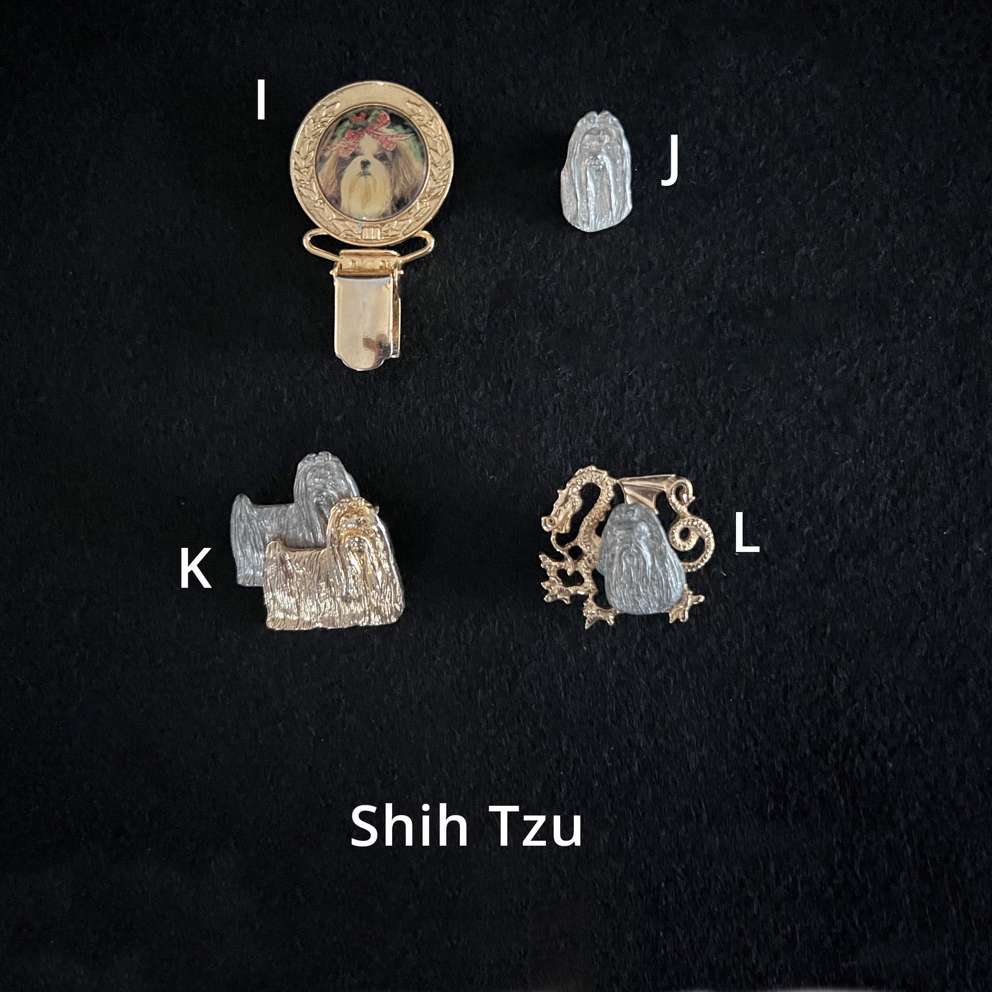 Shih Tzu -  Brooches, Showclips & Tiebars