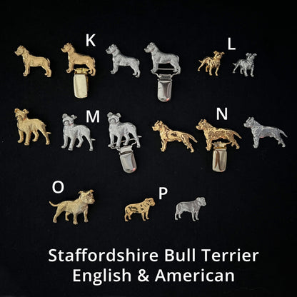 Staffordshire Bull Terrier (English & American) - Brooches, Showclips & Tiebars