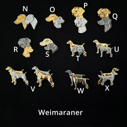 Weimaraner - Brooches, Showclips & Tiebars