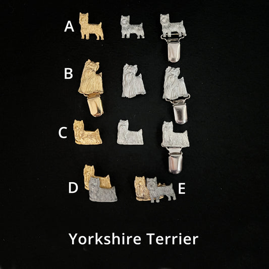 Yorkshire Terrier - Brooches, Showclips & Tiebars